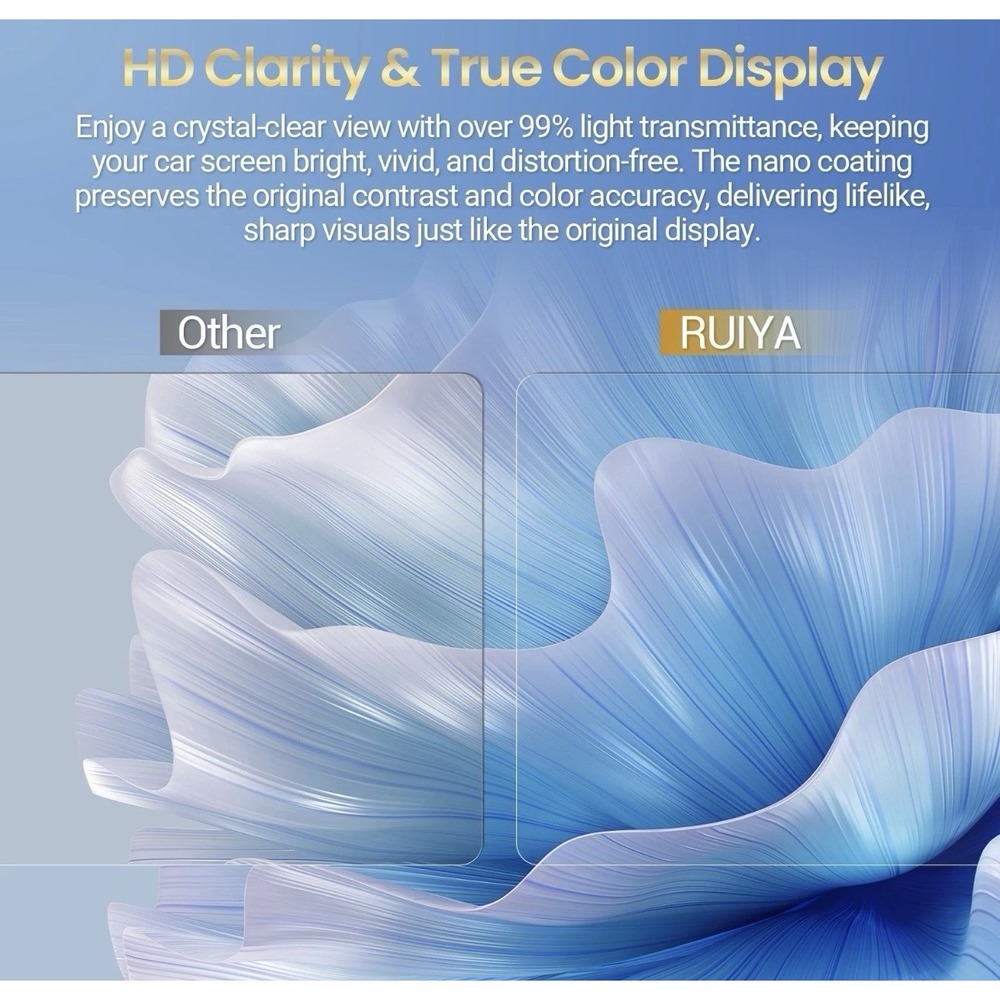 RUIYA Car Touch Screen Protector 2 Pcs Nano Film For 2022-2024 Nissan Frontier - Picture 5 of 11